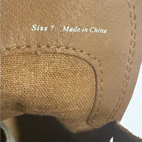 Dolce Vita Rubi Lug Sole Hiker Boots Brown Suede Snakeskin Trim Womens 7 - Picture 6 of 8